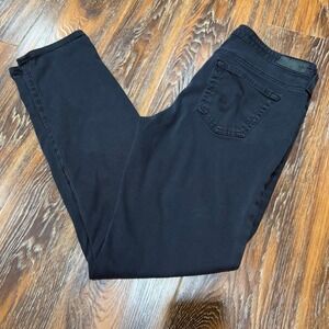 AG Women's Size 29R Black Skinny Jeans Cigarette Stilt Pants Adriano Goldschmidt
